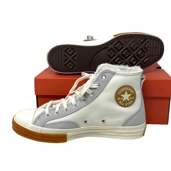 Converse Chuck 70 Sneaker Hi Vintage White Casual Womens Canvas Suede A04409C - Picture 9 of 12